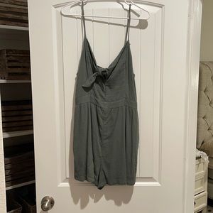 Aerie Olive Green Spaghetti Strap Romper
